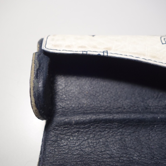 Vintage MCM White Monogram Visetos Coated Canvas Eyeglasses Case, Size Small main image 7